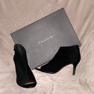 Tahari Ta-Dixie Peep Toe Ankle Booties